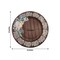 25 Brown 8" Wood Print Paper Dessert Plates Floral Lace Rim Party Decorations